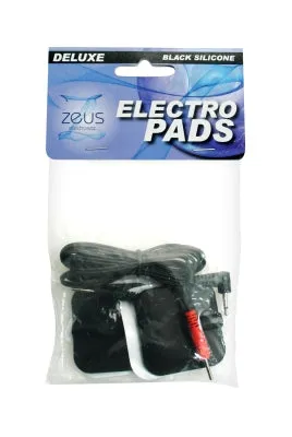 Anal Zeus Zeus Deluxe Black Electro Pads 2Pack