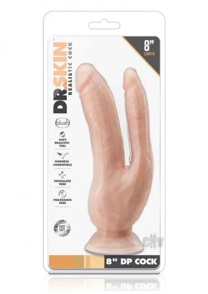 Blush Dildos Dr Skin 8 Inch Dp Cock Vanilla Blush Dildos Dr Skin 8 Inch Dp Cock Vanilla