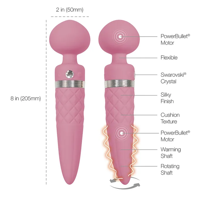 BMS Factory Vibrators Pillow Talk Sultry Warming Pink