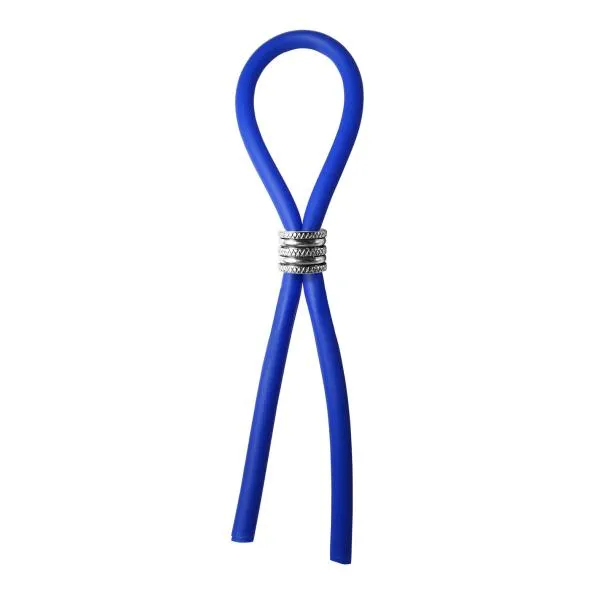 Bolo Erection Enhancement Anal Bolo Silicone Lasso Grooved Stainless Steel Slider Blue Bolo Erection Enhancement Anal Bolo Silicone Lasso Grooved Stainless Steel Slider Blue