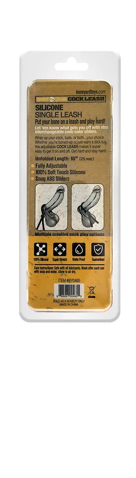 Boneyard Cock Leash Black Boneyard Dildos