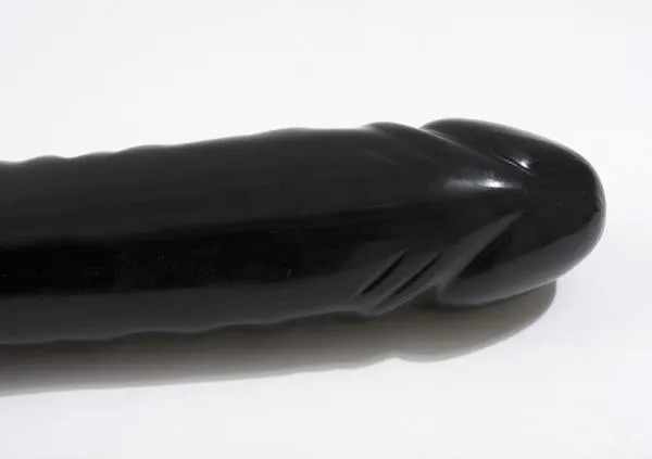 Dildos Doc Johnson Double Header Veined Dong 18 Inch Black Dildos Doc Johnson Double Header Veined Dong 18 Inch Black