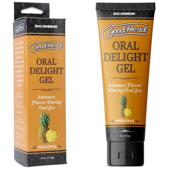 Doc Johnson Enhancers GoodHead Oral Delight Gel Pineapple Pineapple Flavoured Oral Gel 120 ml Tube Doc Johnson Enhancers GoodHead Oral Delight Gel Pineapple Pineapple Flavoured Oral Gel 120 ml Tube