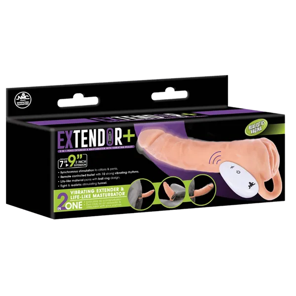 Excellent Power Female Sex Toys Remote Control Extendor 9 Flesh