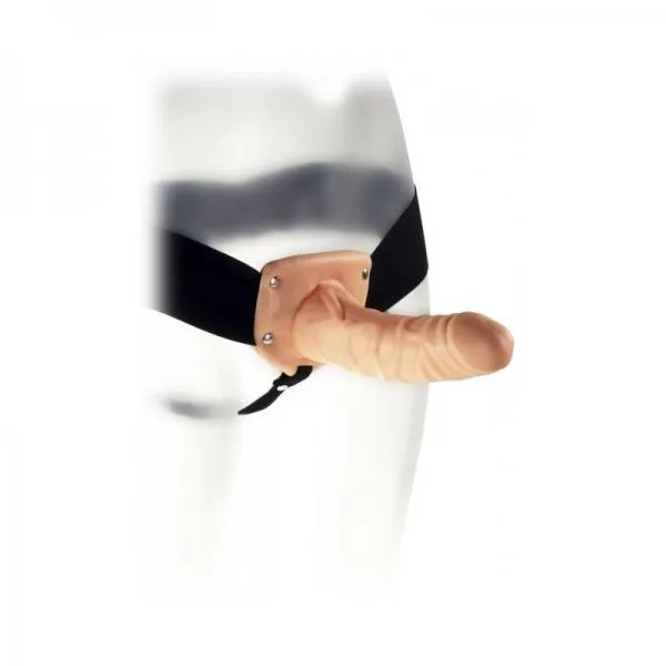 Extender Hollow Strap On Kinx 6 Inches Beige Seductucom Female Sex Toys