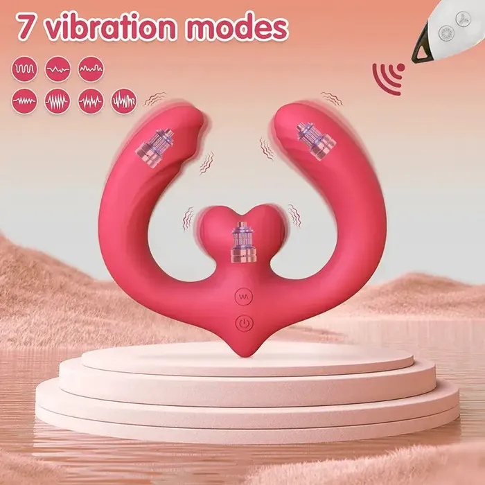 Female Sex Toys OOTYEMO Concentric Vibrator with Remote Control