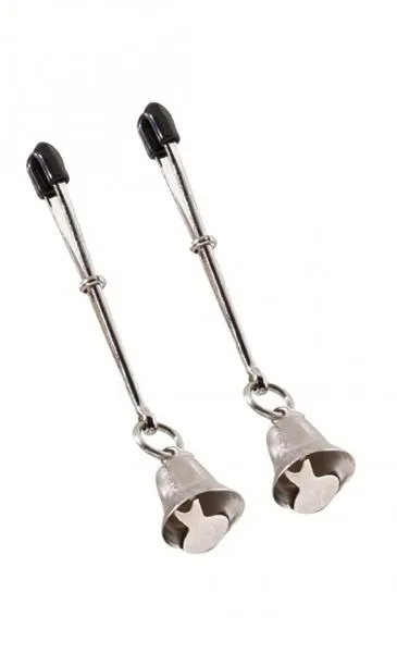 Female Sex Toys Spartacus Bell Nipple Clamps With Tweezer Tip