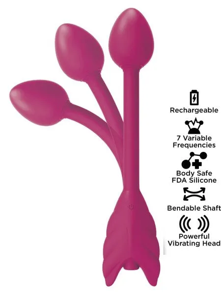 Hott Products Unlimited Stardust Soar Up Bendable Arrow Vibe Pink Vibrators
