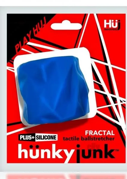 Hunkyjunk Fractal Tactile Ballstretcher Teal Ice Seductucom Vibrators