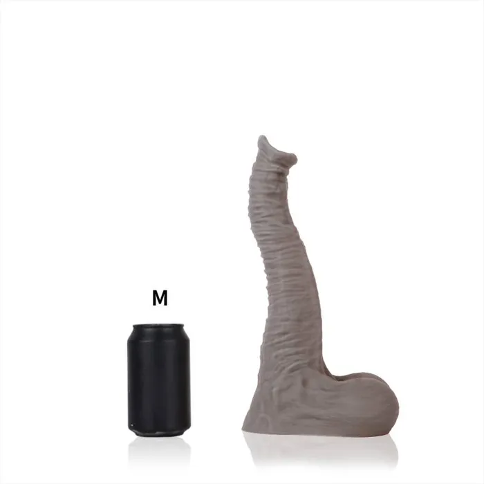 Liquid Silicone Dildo Medium Dexter Grey Sport Fucker Female Sex Toys
