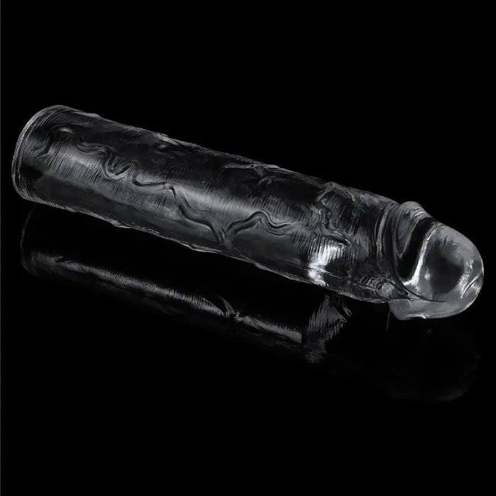 Lovetoy Male Sex Toys Clear Penis Extender Sleeve Plus 2in