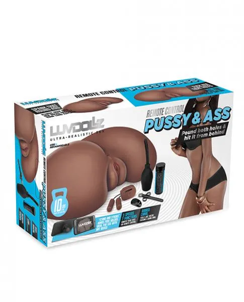 Luvdolz Male Sex Toys Luvdolz Remote Control Rechargeable Pussy Ass WDouche Mocha Luvdolz Male Sex Toys Luvdolz Remote Control Rechargeable Pussy Ass WDouche Mocha