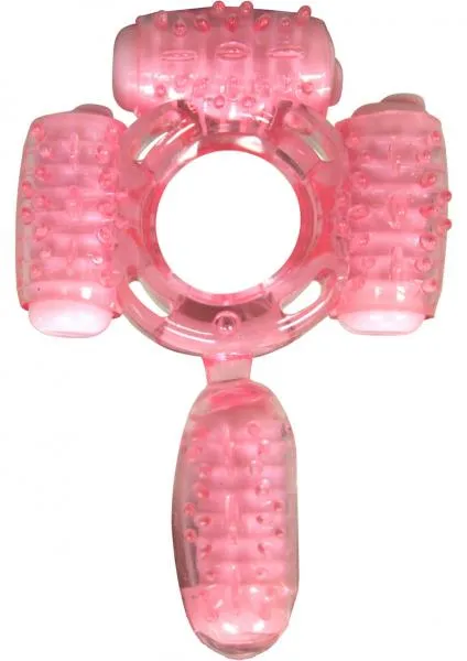 Male Sex Toys Hott Products Humm Dinger Super Quad Vibrating Cock Ring Magenta Male Sex Toys Hott Products Humm Dinger Super Quad Vibrating Cock Ring Magenta