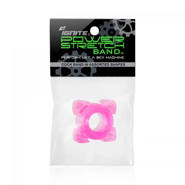 Male Sex Toys Ignite Power Stretch Band Pink Ring