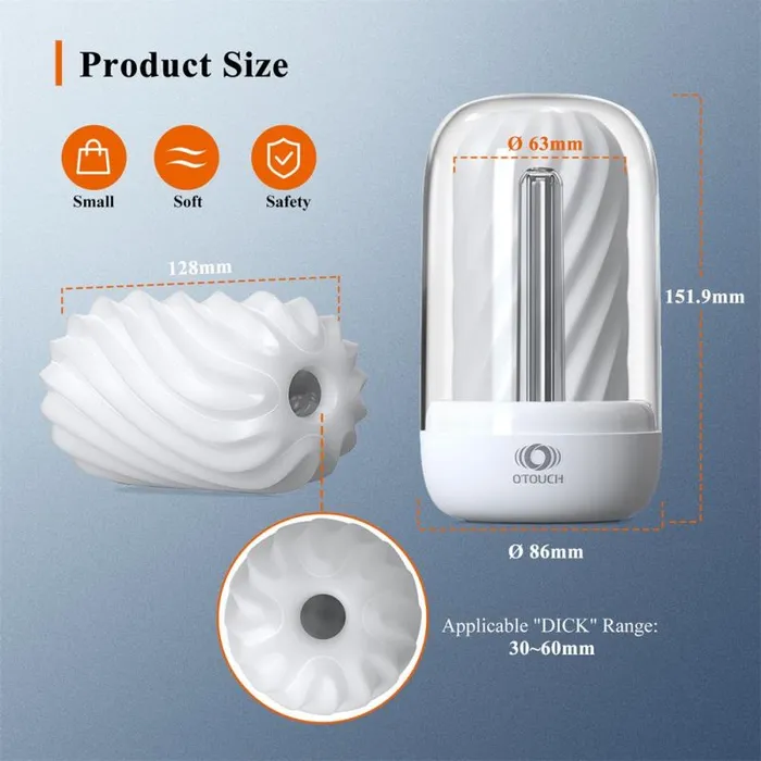 Male Sex Toys OTouch DECOR 2 Masturbator Sleeve w UV Sterilization and Heating Unit