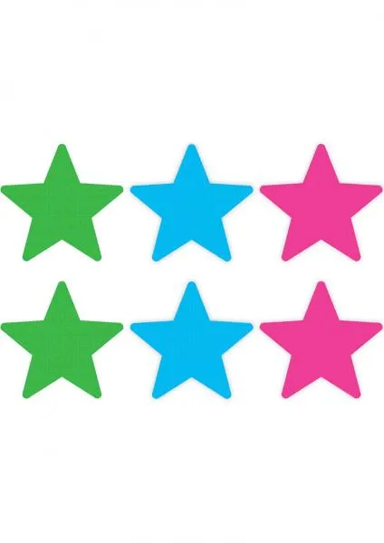 Male Sex Toys Peekaboos Peekaboos Neon Stars Value Pack Of 3 OS