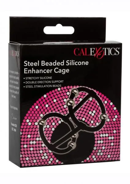 Male Sex Toys Seductucom Steel Beaded Silicone Enhancer Cage