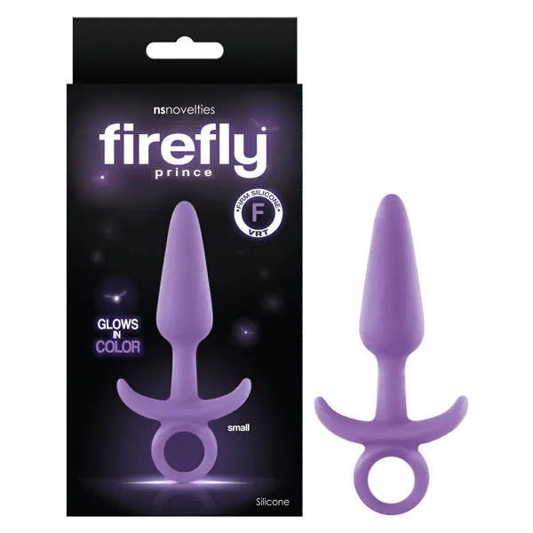 NS Novelties Male Sex Toys Firefly Prince GlowinDark Purple 109 cm Small Butt Plug with Ring Bull NS Novelties Male Sex Toys Firefly Prince GlowinDark Purple 109 cm Small Butt Plug with Ring Bull