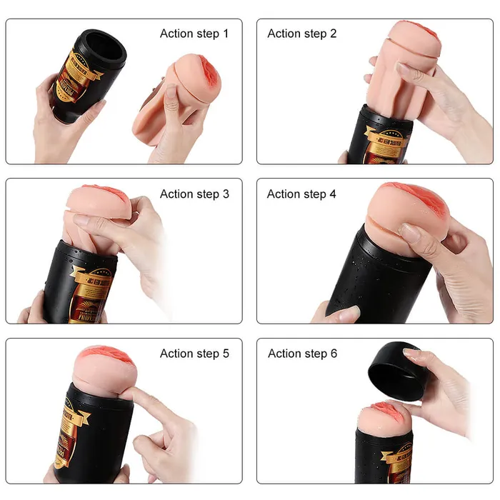 OOTYEMO Male Sex Toys Beer Bottle Masturbation Cup