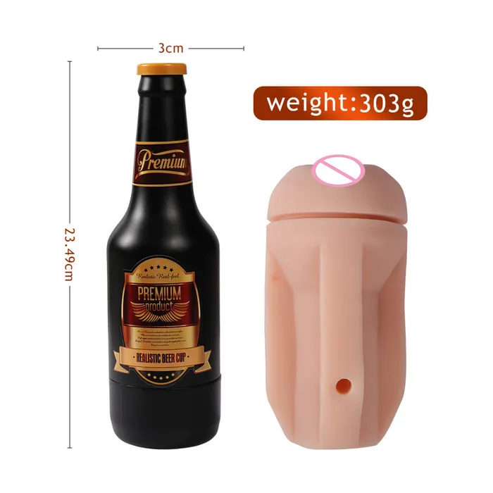 OOTYEMO Male Sex Toys Beer Bottle Masturbation Cup