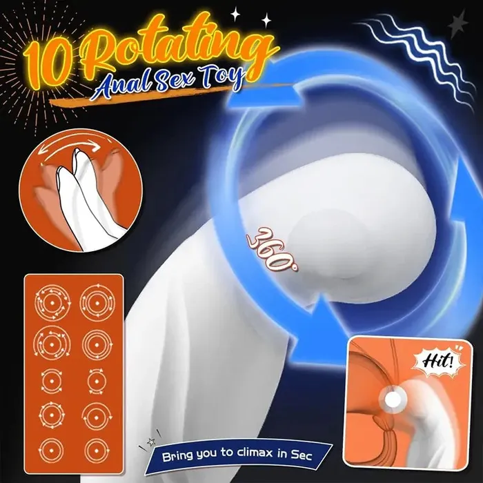 OOTYEMO Male Sex Toys CShaped Prostate Vibration Massager