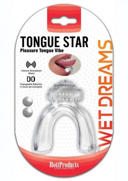 Pleasure Tongue Vibe Clear Hott Products Vibrators