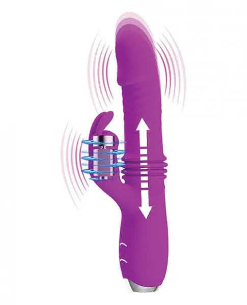 Pretty Love Vibrators Pretty Love Dorothy Thrusting Rabbit Vibrator Purple Pretty Love Vibrators Pretty Love Dorothy Thrusting Rabbit Vibrator Purple