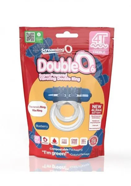 Screaming O 4t Doubleo 6 Vibrating Double Cockring Blueberry Seductucom Female Sex Toys