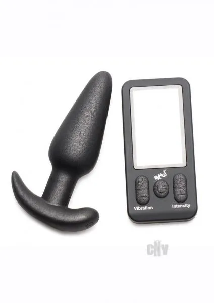 Seductucom Anal Bg 25x Silicone Butt Plug WRemote Black