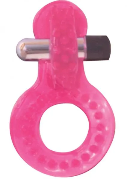 Seductucom Male Sex Toys Circle Of Love Vibrating Silicone Cock Ring Pink