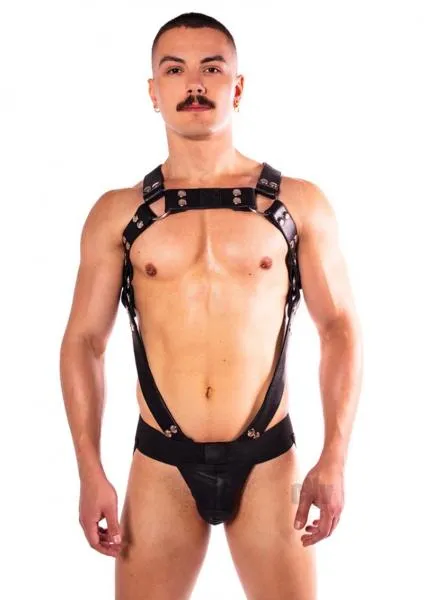 Seductucom Prowler Red Butch Body Harness Blk Lg Female Sex Toys