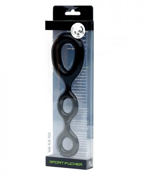 Sport FCker 3 Way Black Cock Ball Ring Sport Fucker Male Sex Toys Sport FCker 3 Way Black Cock Ball Ring Sport Fucker Male Sex Toys