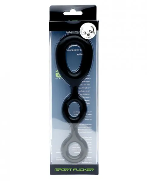Sport FCker 3 Way Black Cock Ball Ring Sport Fucker Male Sex Toys Sport FCker 3 Way Black Cock Ball Ring Sport Fucker Male Sex Toys