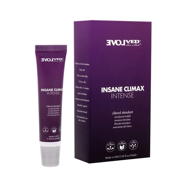 Vibrators Evolved Evolved INSANE CLIMAX INTENSE Clitoral Stimulation Gel 10 ml Tube Vibrators Evolved Evolved INSANE CLIMAX INTENSE Clitoral Stimulation Gel 10 ml Tube