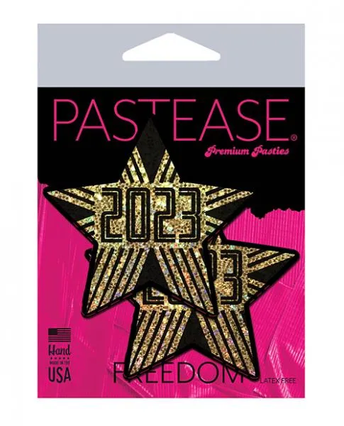 Vibrators Pastease Pastease 2023 New Years Star Gold OS
