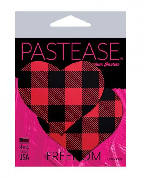 Vibrators Pastease Premium Holiday Hearts Plaid OS Pastease