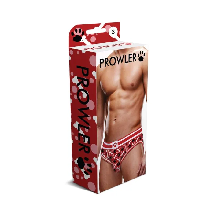 Vibrators Prowler Red Paw Open Back Brief RedWhite