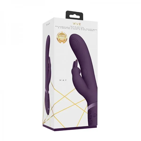 Vibrators Shots America LLC Vive May Dual Pulse Wave Vibrating C Spot G Spot Rabbit Purple Vibrators Shots America LLC Vive May Dual Pulse Wave Vibrating C Spot G Spot Rabbit Purple