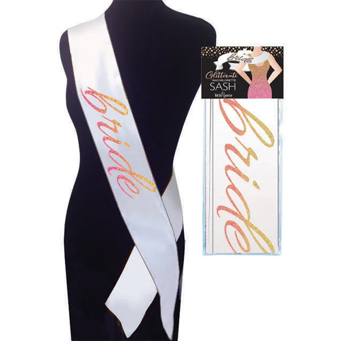 Little Genie Vibrators Glitterati Bachelorette Bride Sash