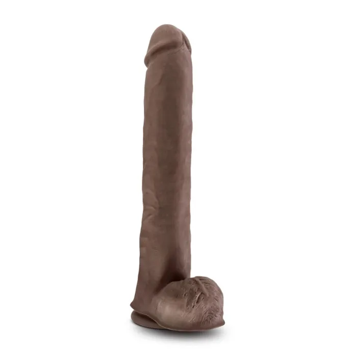 Blush Dildos Big Double Layer Cyber Skin Daddy Brown Dildo