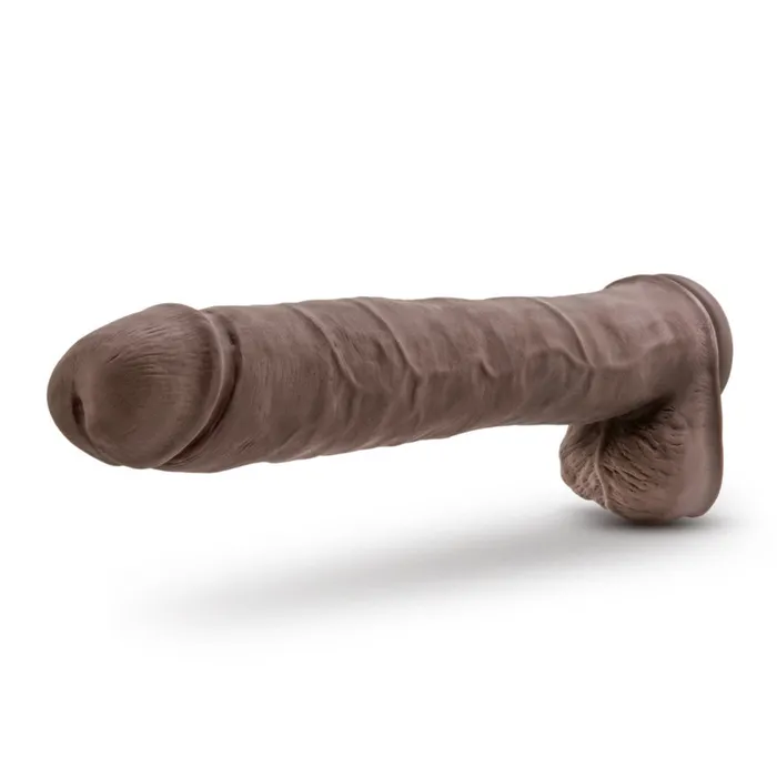 Blush Dildos Big Double Layer Cyber Skin Daddy Brown Dildo