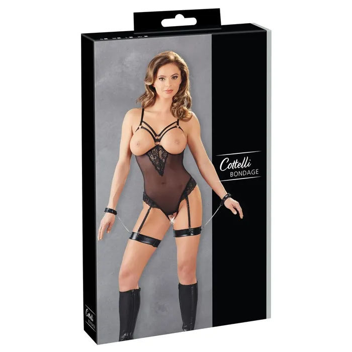 Cottelli Collection Cottelli Bondage Open Cup Suspender Body Female Sex Toys