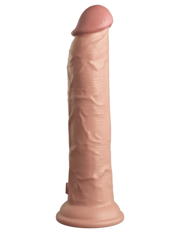 Dildos PipeDream King Cock Elite 9 Dual Density Vibrating Light Cock