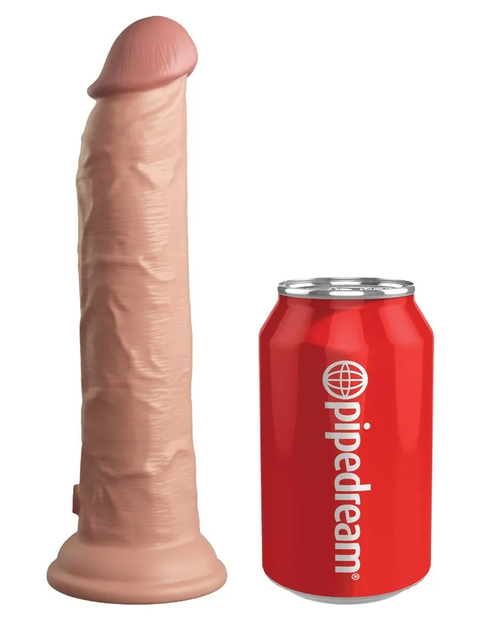 Dildos PipeDream King Cock Elite 9 Dual Density Vibrating Light Cock
