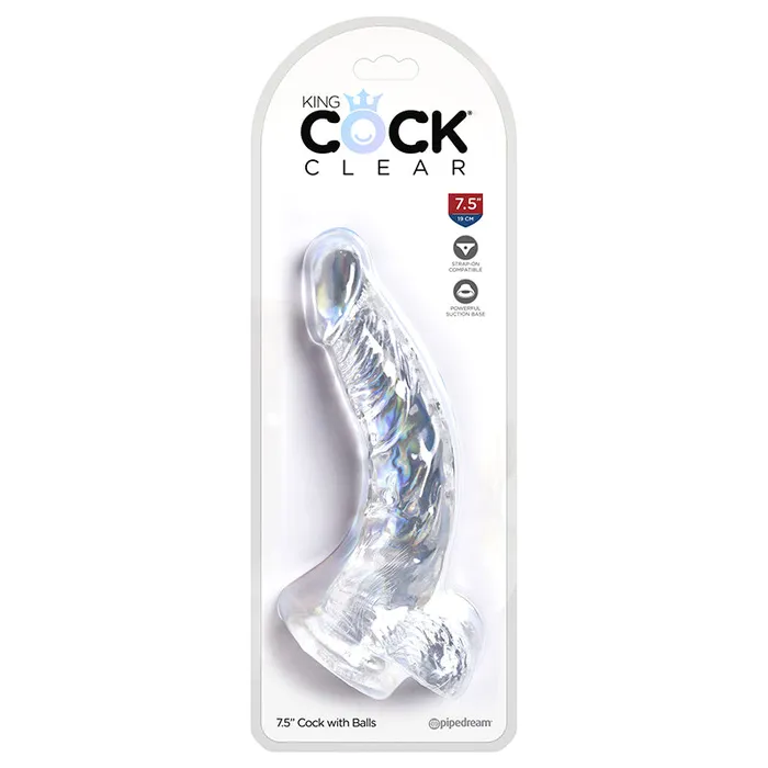 Dildos Pipedream Products Pipedream Products King Cock Clear 75 Cock With Balls