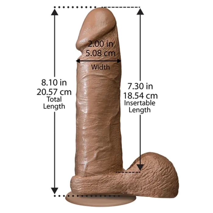 Dildos The Realistic Cock 8 Dildo Caramel Doc Johnson