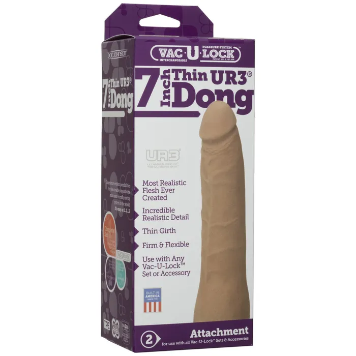 Flexible Double Layer VacULock Dildo Doc Johnson 7 Doc Johnson Dildos
