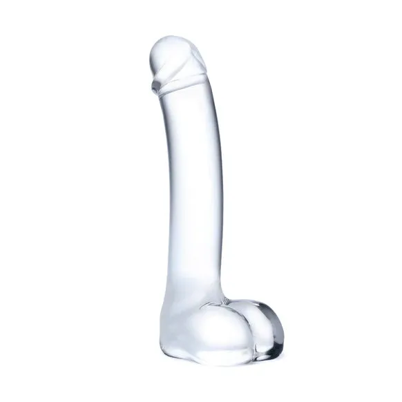 Glas Dildos Glas 7inch Realistic Curved Dildo Clear