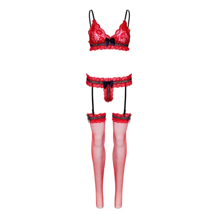 Leg Avenue Vibrators Leg Avenue Bad Like Me Red Bra Panty Set