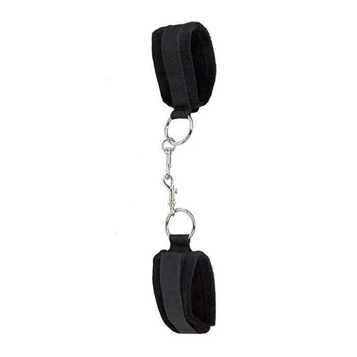 Lightspeed Love Couples Ouch Velcro Black Cuffs for Hands Ankles